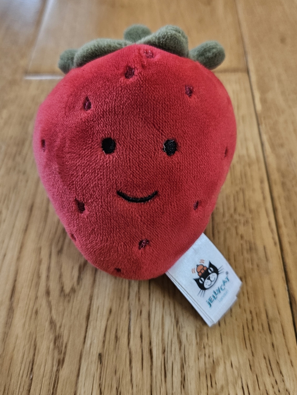 Authentic Retired Jellycat Fabulous Fruit Strawberry Plush 4” Preowned